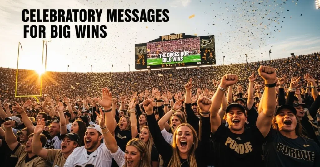 Celebratory Messages for Big Wins
