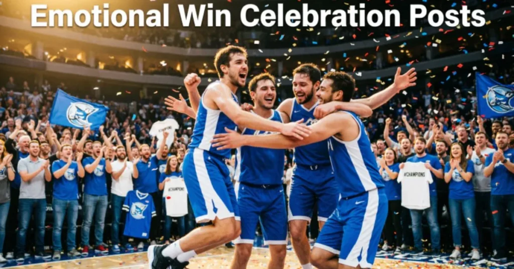 Emotional Win Celebration Posts
