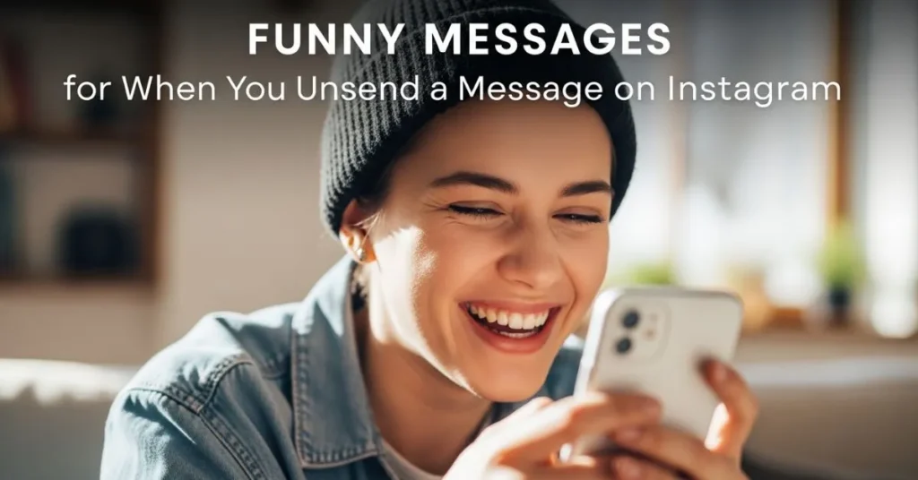 Funny Messages For When You Unsend a Message on Instagram