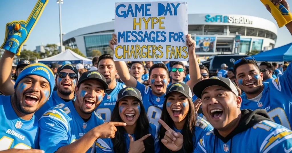 Game Day Hype Messages for Chargers Fans