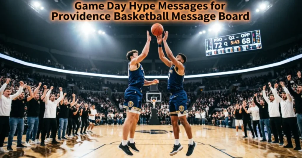 Game Day Hype Messages for Providence Basketball Message Board