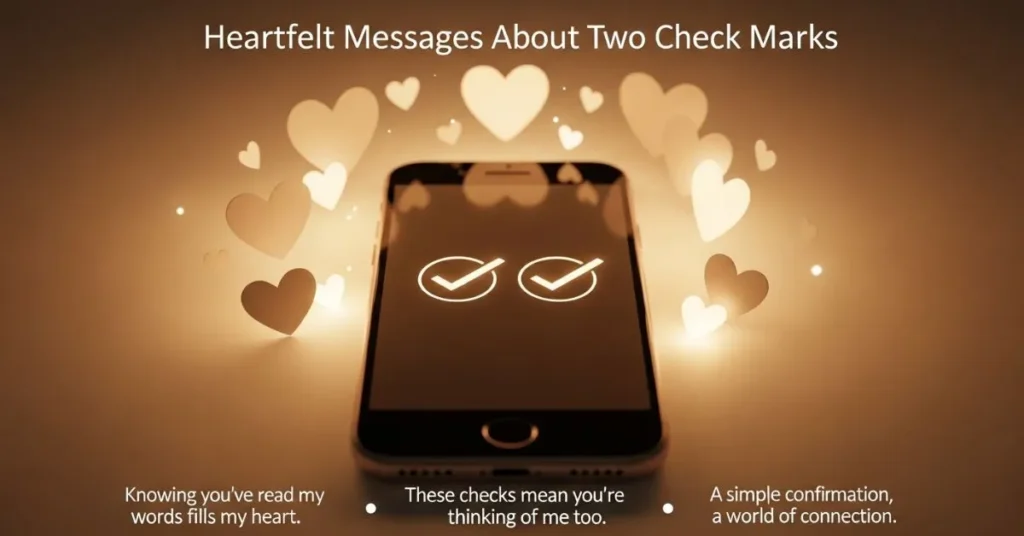 Heartfelt Messages About Two Check Marks