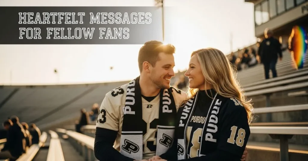 Heartfelt Messages for Fellow Fans