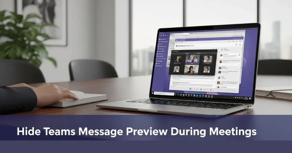  Hide Teams Message Preview During Meetings