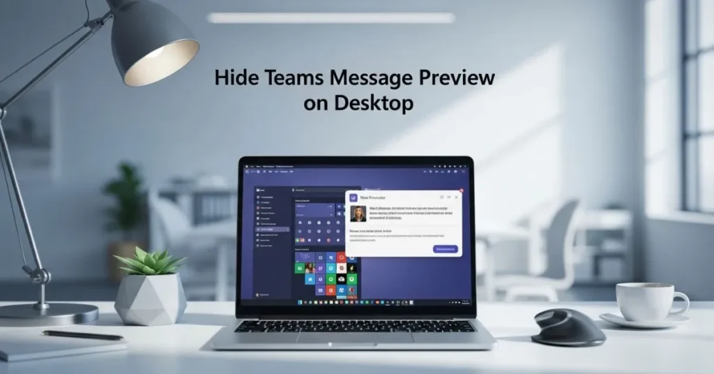 Hide Teams Message Preview on Desktop