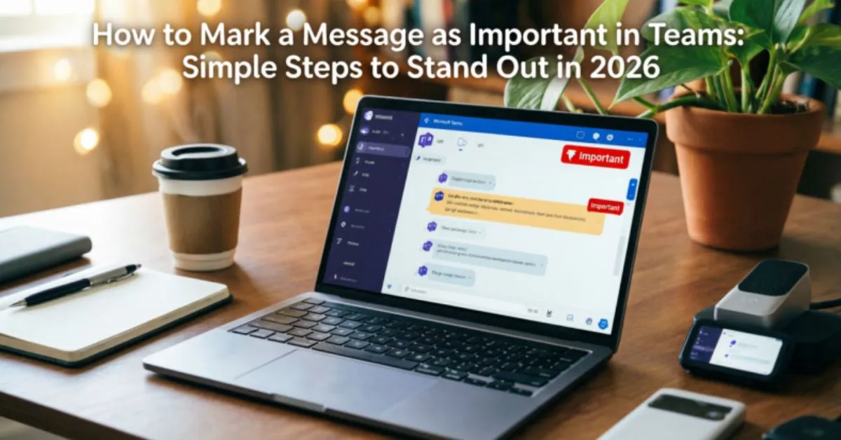 How to Mark a Message as Important in Teams