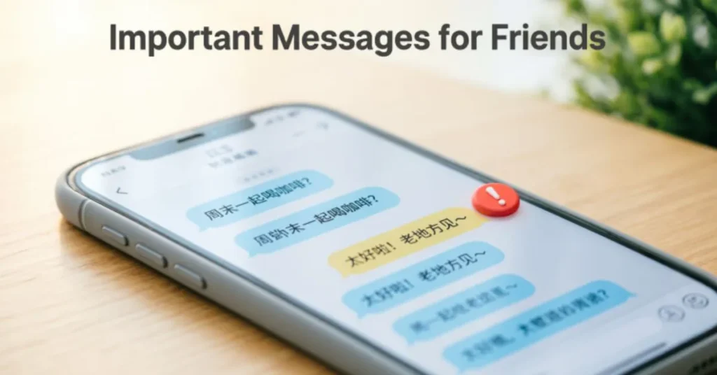 Important Messages For Friends
