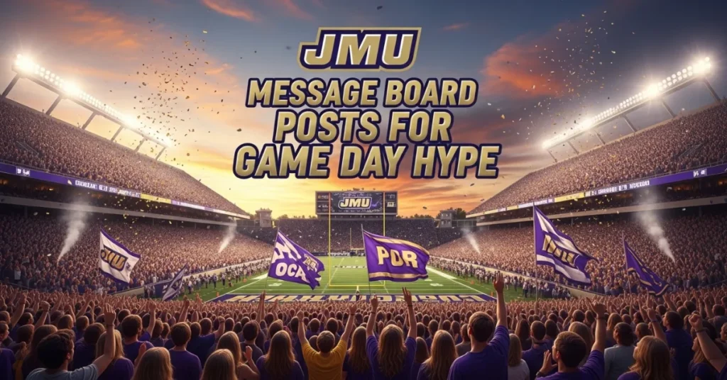 JMU Message Board Posts for Game Day Hype