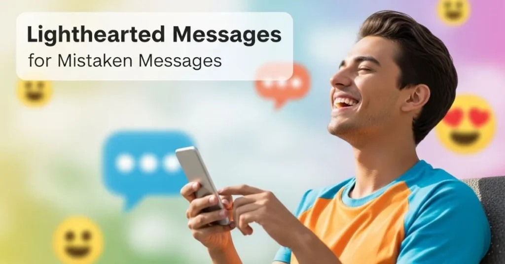 Lighthearted Messages For Mistaken Messages