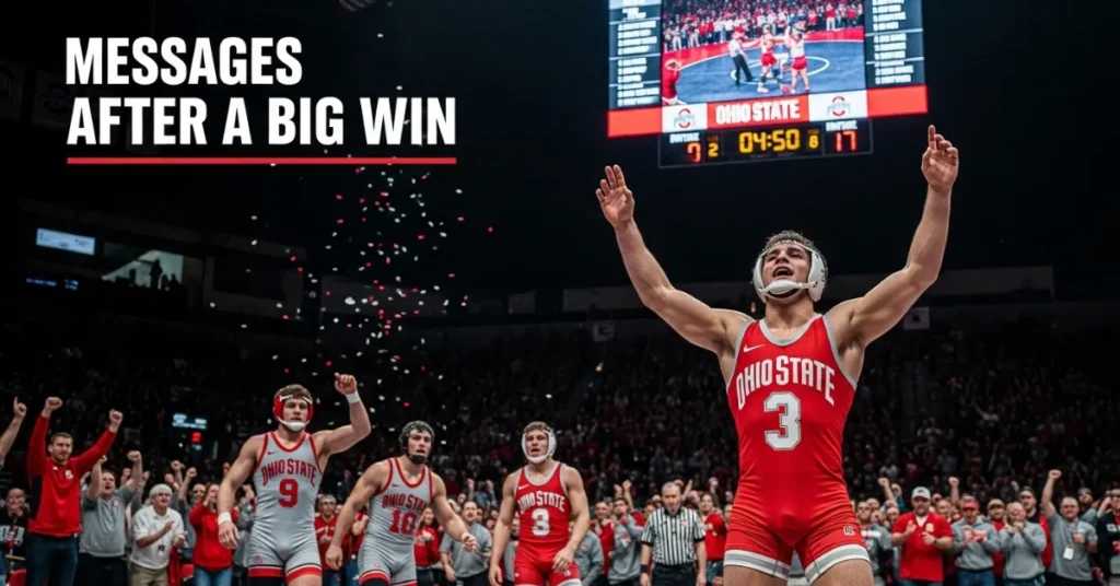 Messages After a Big Win