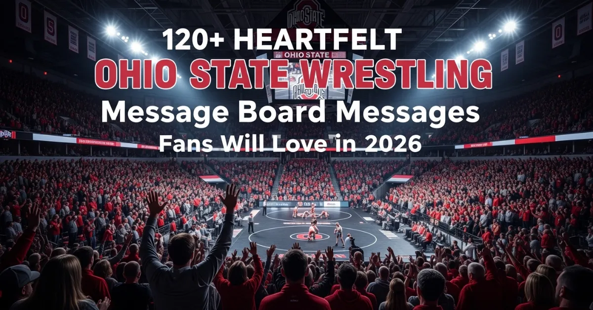 Ohio State Wrestling Message Board