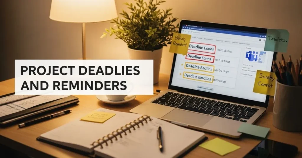 Project Deadlines and Reminders