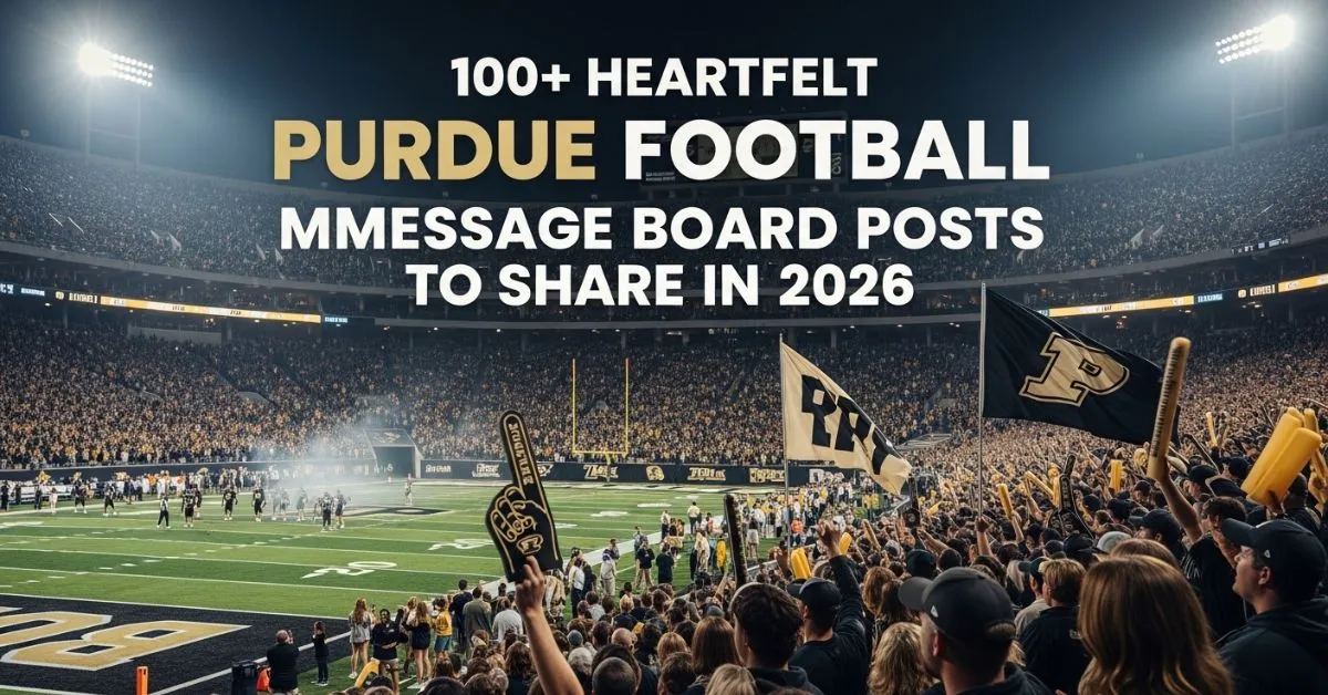 Purdue Football Message Board