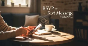 RSVP by Text Message Wording