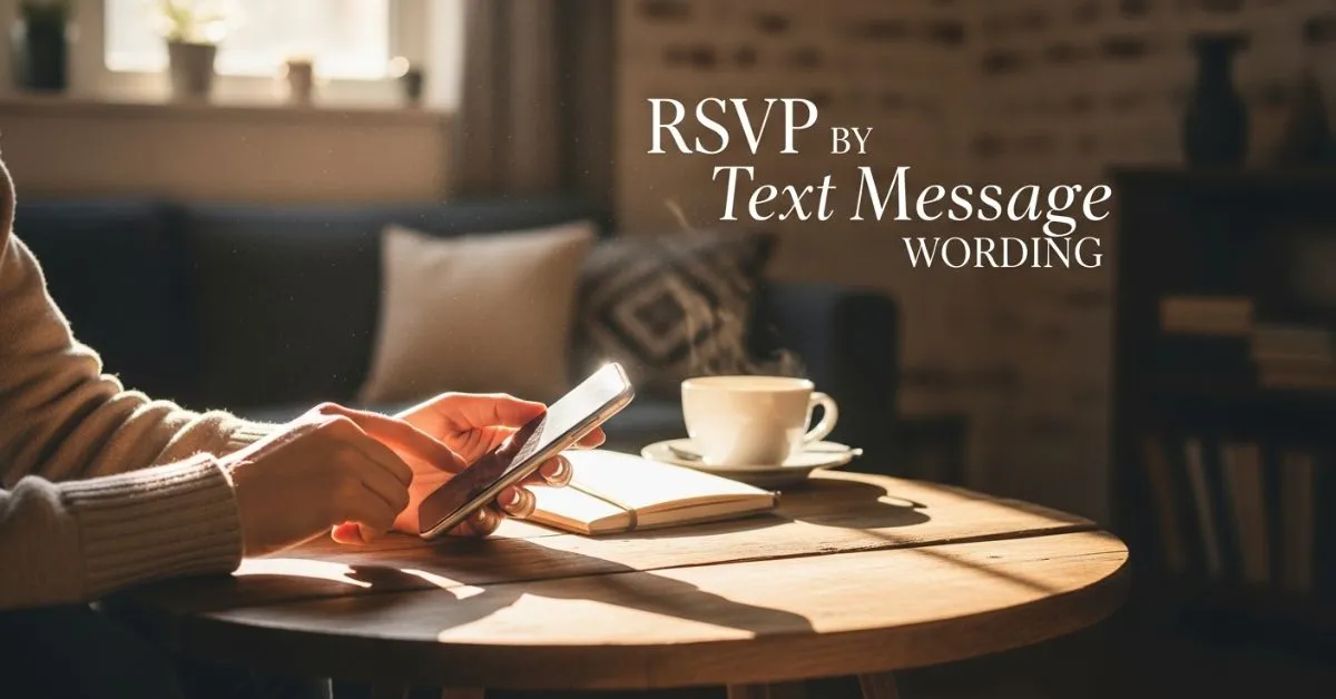 RSVP by Text Message Wording