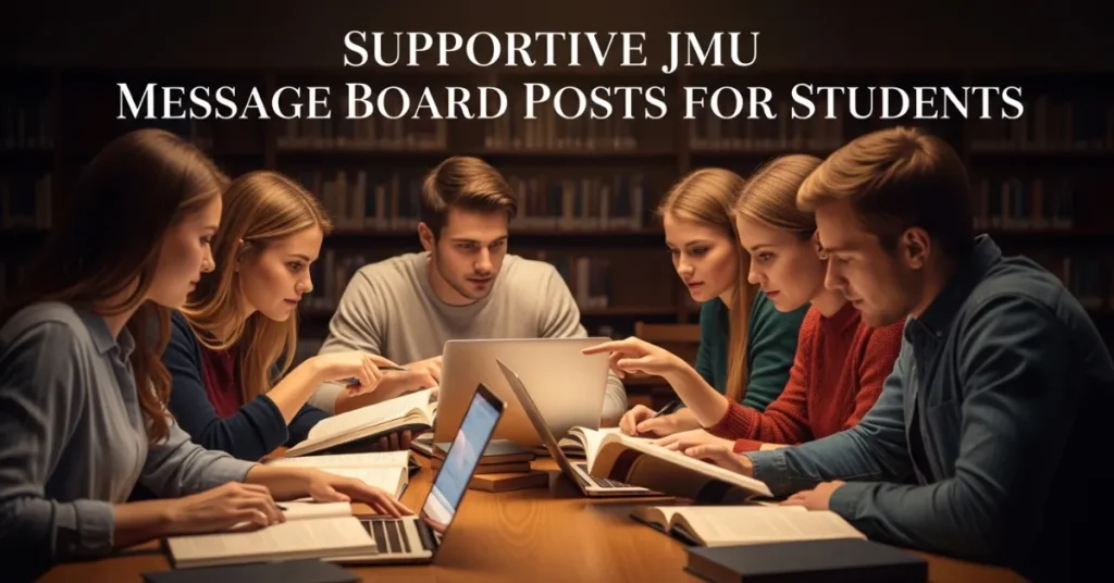 Supportive JMU Message Board Posts for Students