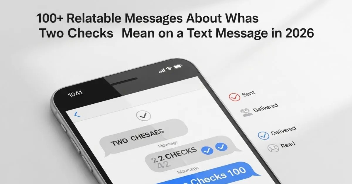Two Check Marks Mean on a Text Message