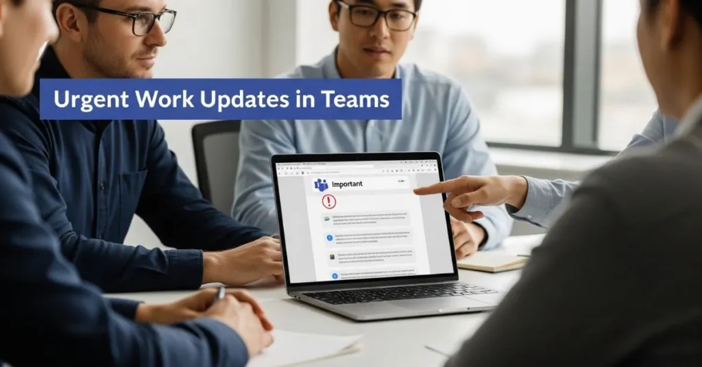 Urgent Work Updates in Teams