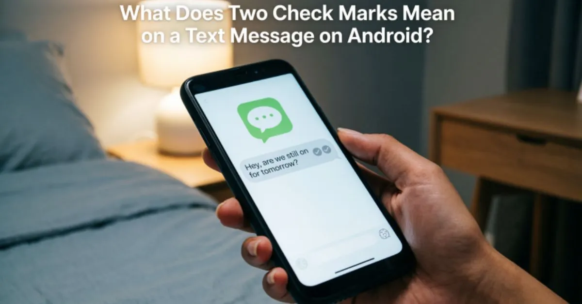What Does Two Check Marks Mean on a Text Message on Android