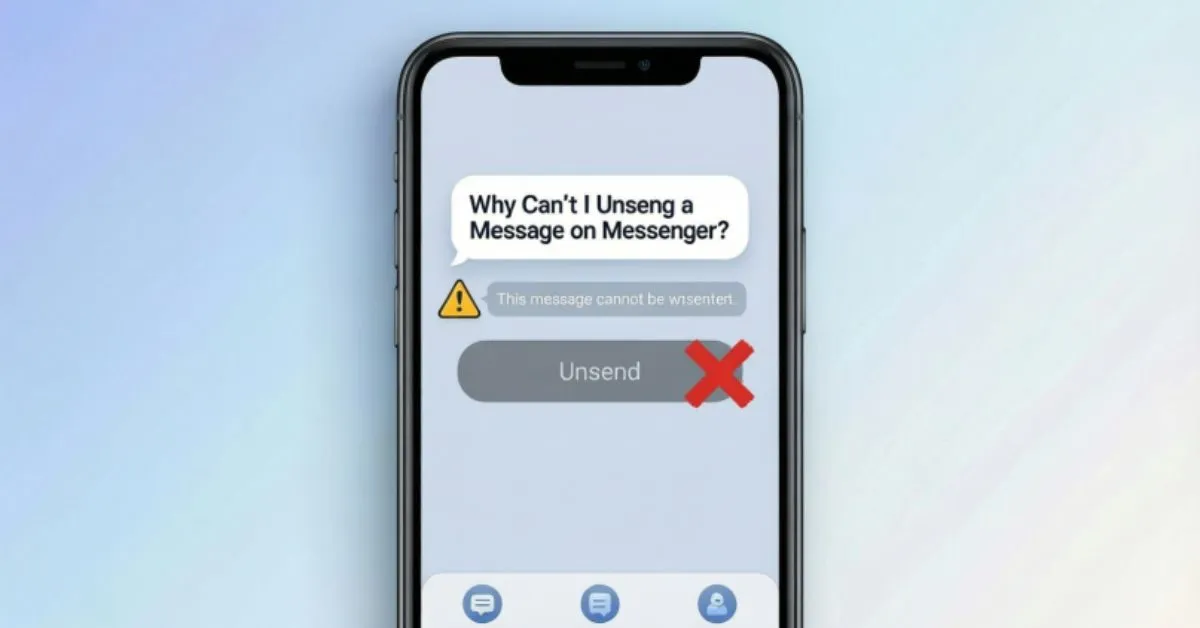 Why Can't I Unsend a Message on Messenger