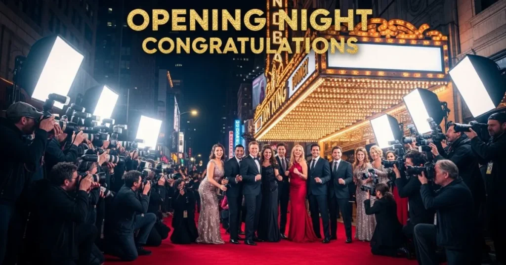 Opening Night Congratulations