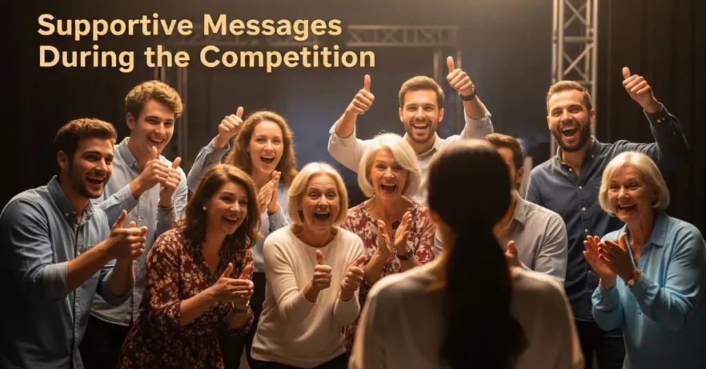 Supportive Messages During the Competition