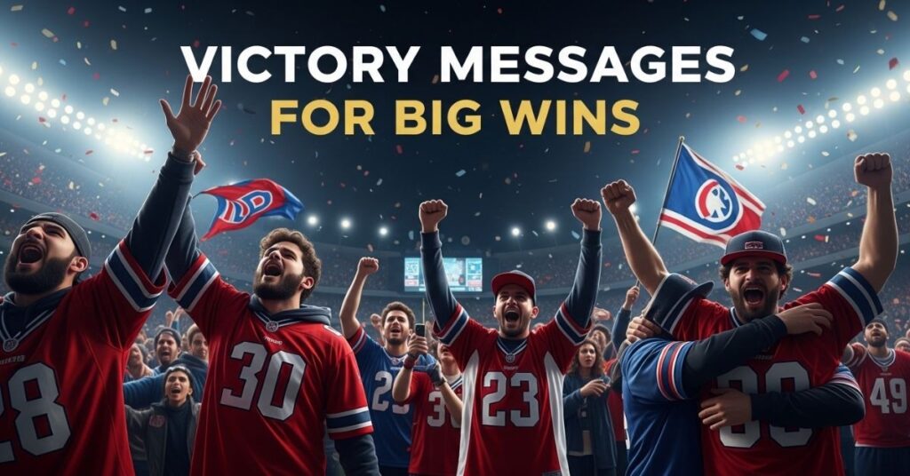 Victory Messages for Big Wins